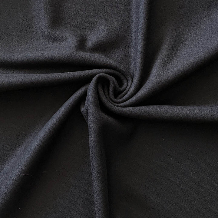 Tissu Drap de laine Noir simple