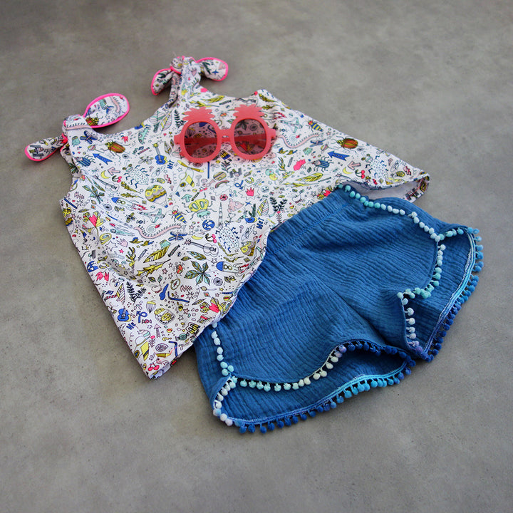 Patron Short fille Elisa 2 au 12 ans PDF
