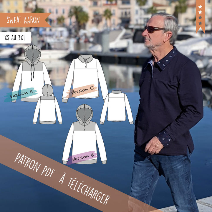 Lucky Sweat-shirt Homme - Patron et Tutoriel PDF à télécharger