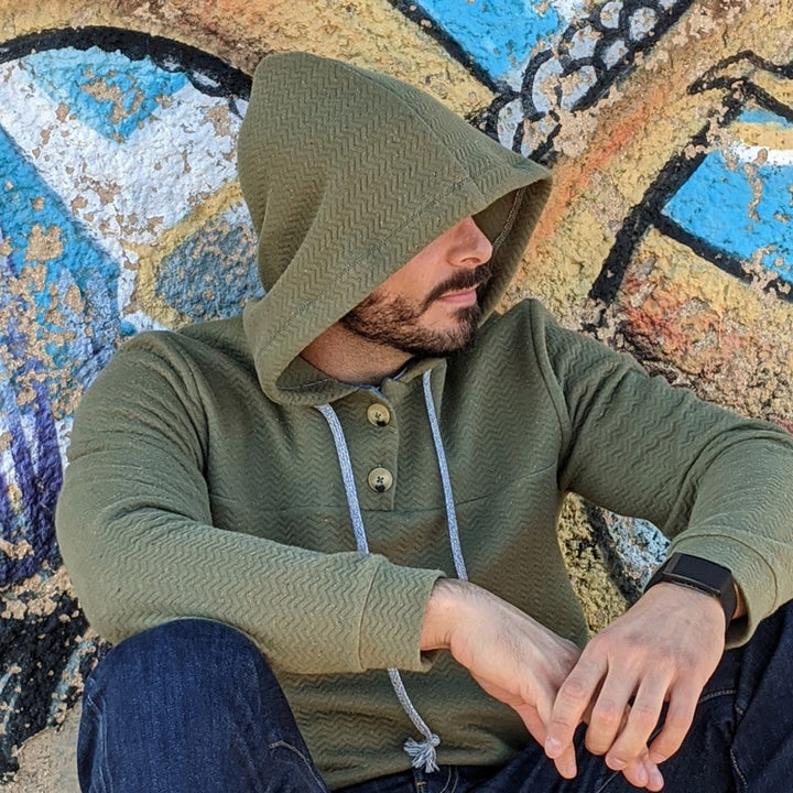 Patron sweat polo homme