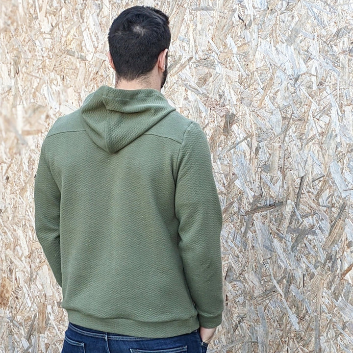Patron sweat polo homme
