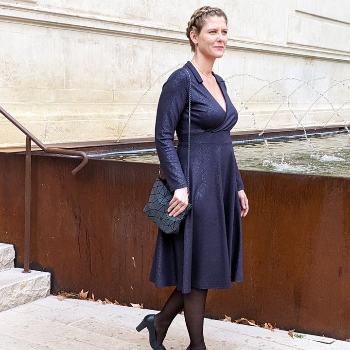 patron robe et t-shirt cache coeur