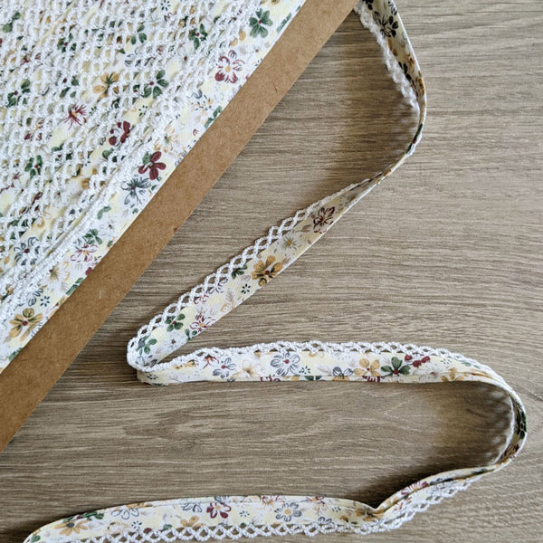 Biais Fleuri dentelle