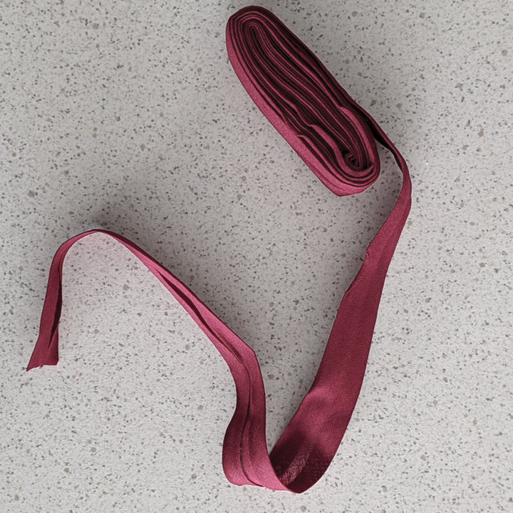 Biais coton lie de vin - 3 m