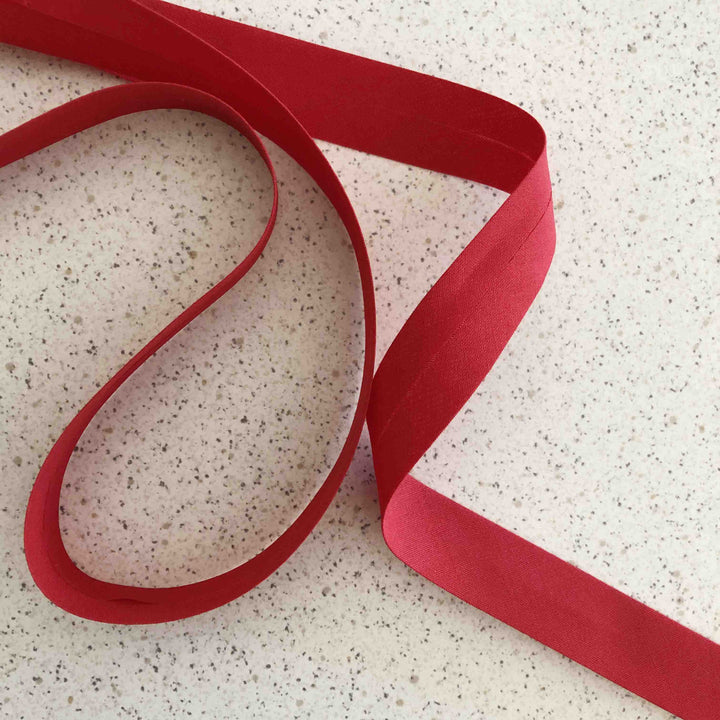 Biais coton rouge