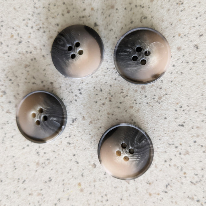 Boutons fumé gris 20 mm