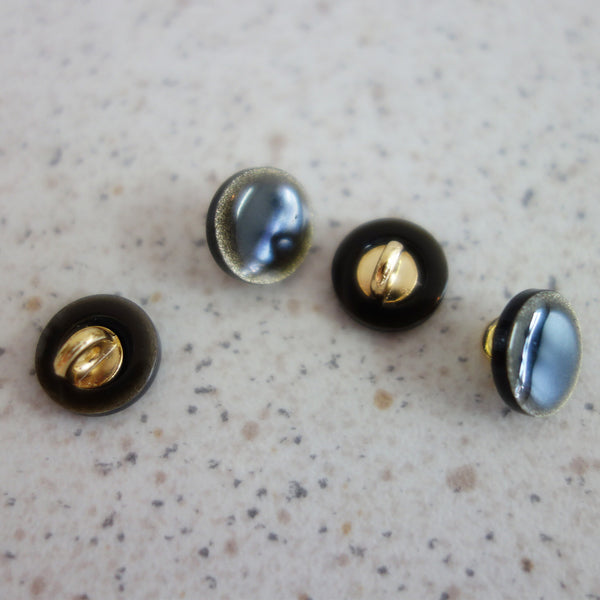 Boutons rond kaki 10 mm