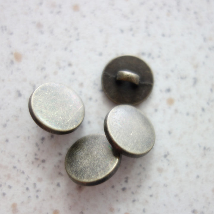 Boutons métal bronze vieilli 12 mm