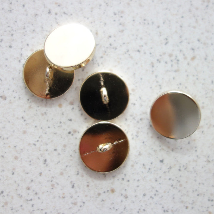 Boutons métal or 20 mm