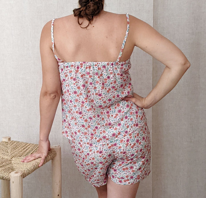 patron pyjama d'été short