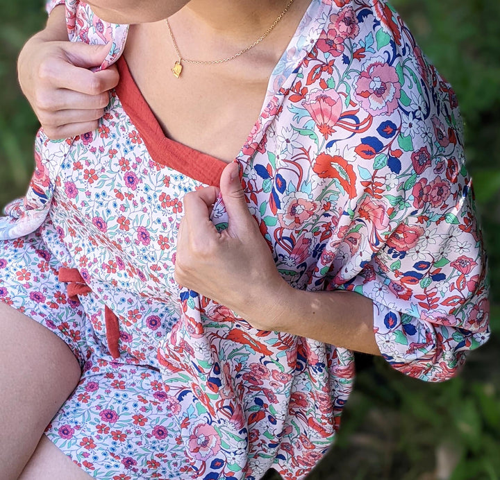 patron pyjama d'été short