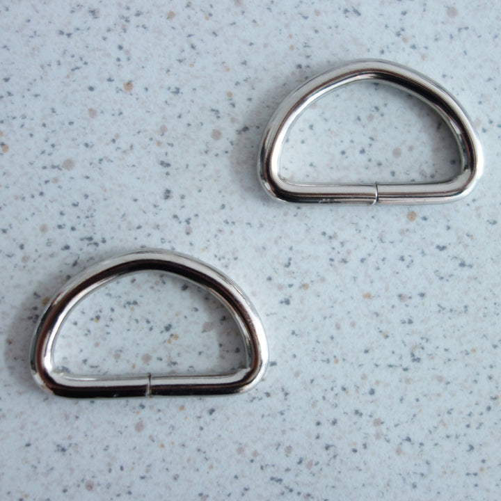 Boucle demi-lune argent