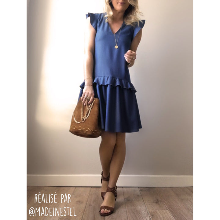 Patron Robe et blouse Délice du 34 au 50 (PDF)