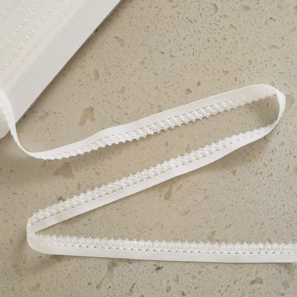Elastique dentelle lingerie blanc