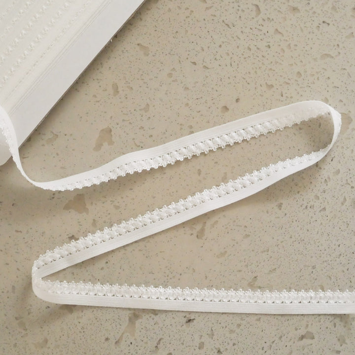 Elastique dentelle lingerie blanc