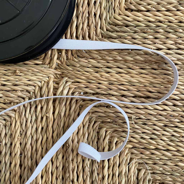 Elastique blanc 10 mm