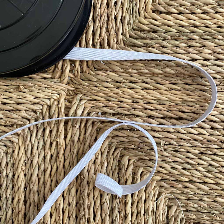 Elastique blanc 10 mm