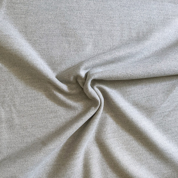 Tissu esprit drap de laine gris clair