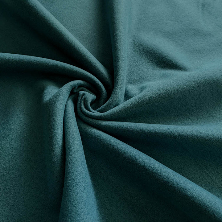 Tissu esprit drap de laine vert