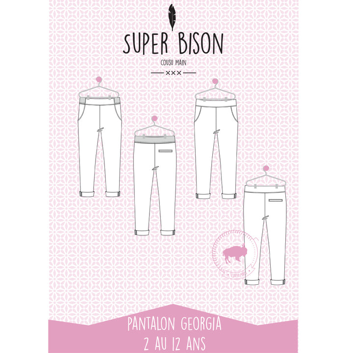 Patron pantalon fille double gaze