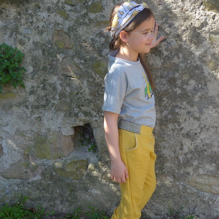 Patron pantalon fille double gaze