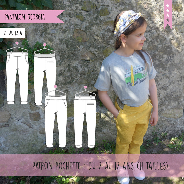 patron pantalon fille