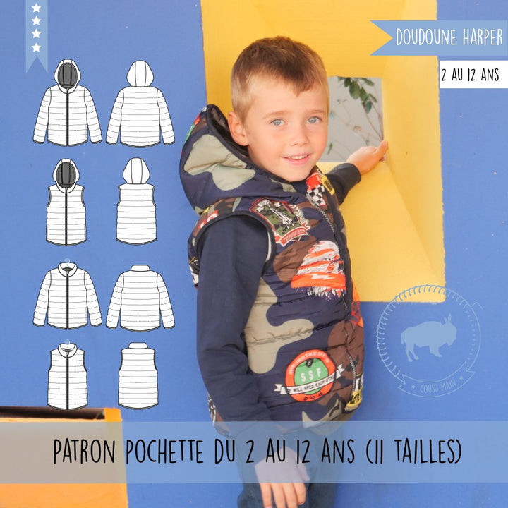 Patron doudoune enfant