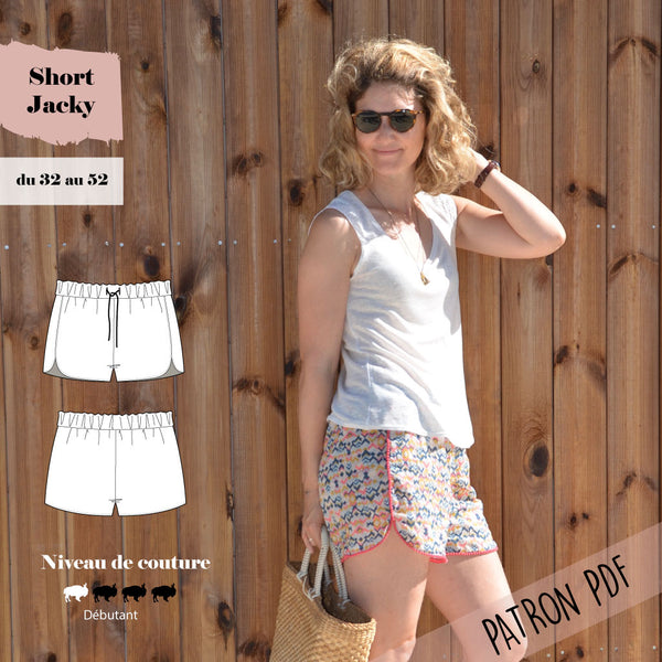 Patron Short Jacky du 32 au 52 (PDF)