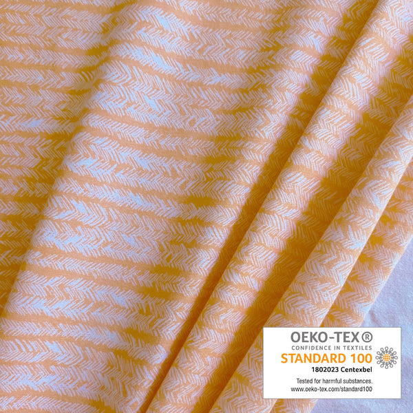 Jersey orange petit chevron écru
