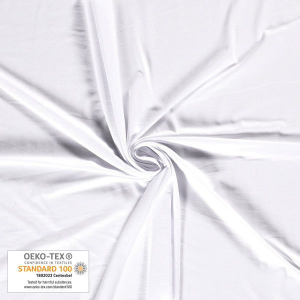 Jersey bambou/coton blanc