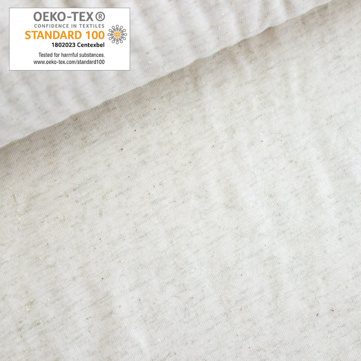 Jersey lurex beige et or