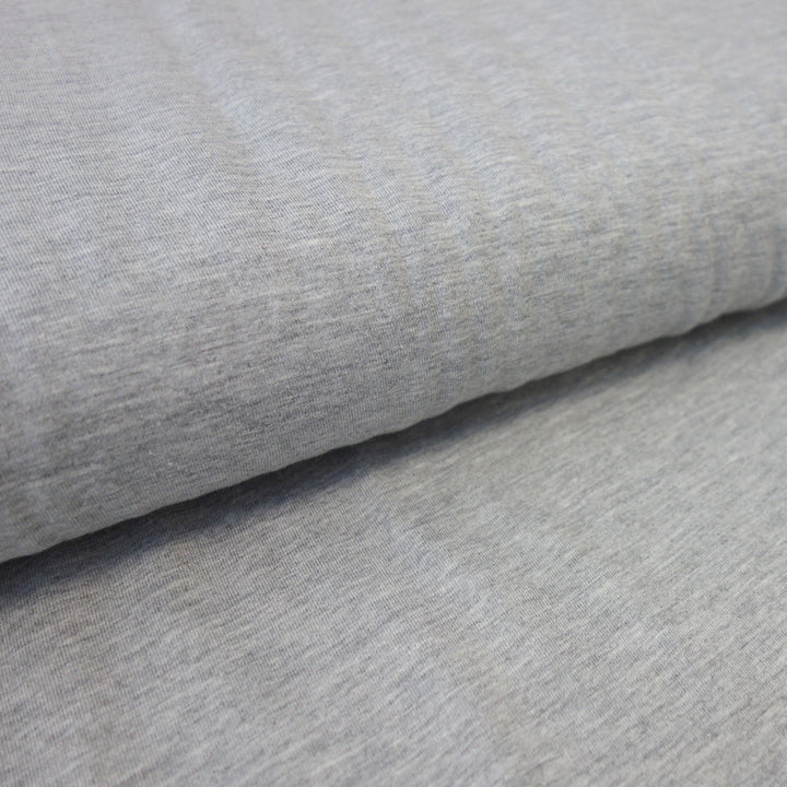 Jersey chiné gris clair
