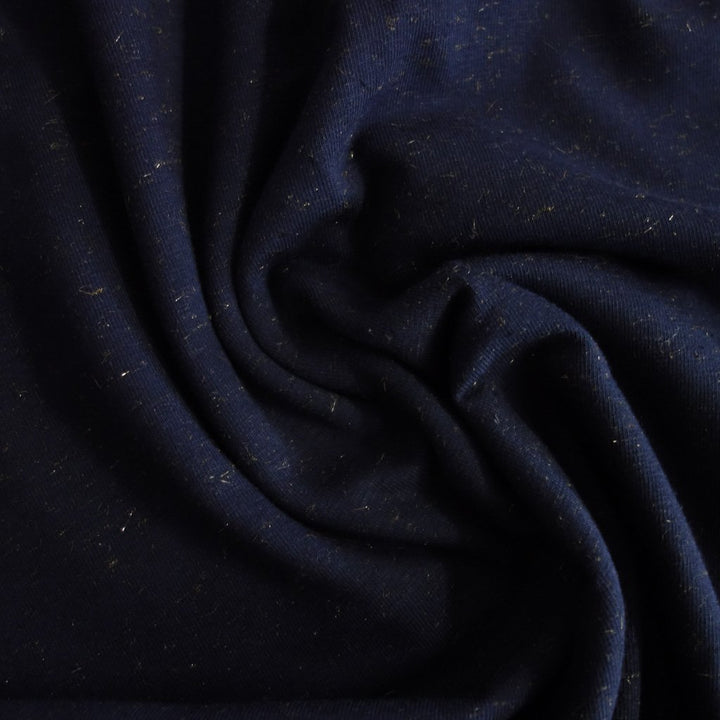 Jersey bleu marine paillette or