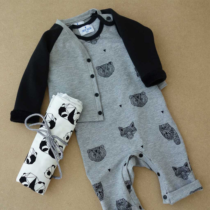 Patron ensemble bébé combinaison et veste