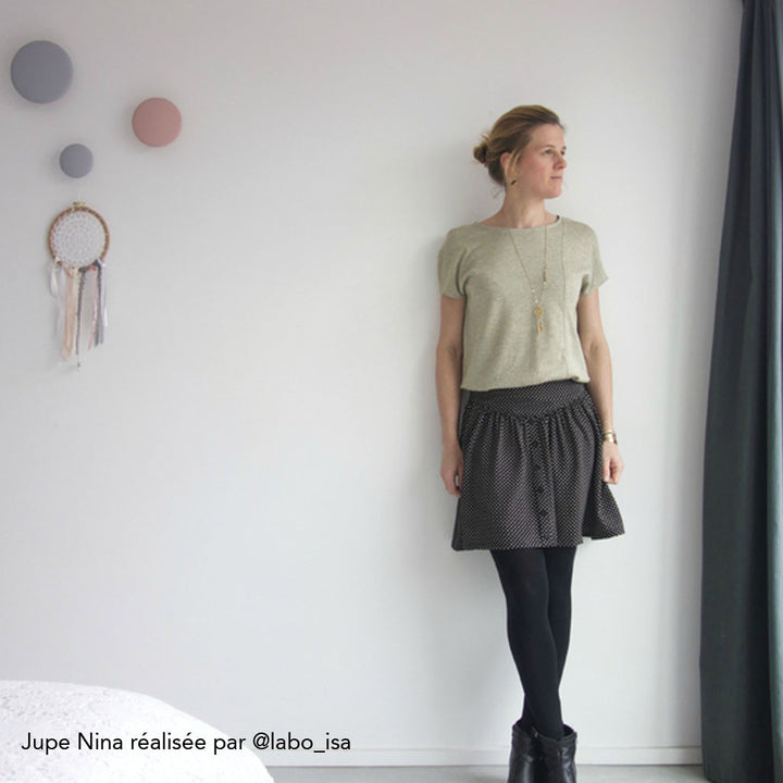 Patron couture femme Jupe Nina