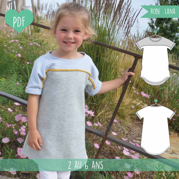 Patron Robe fille Lana 2 au 6 ans PDF