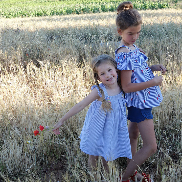 Patron robe blouse fille