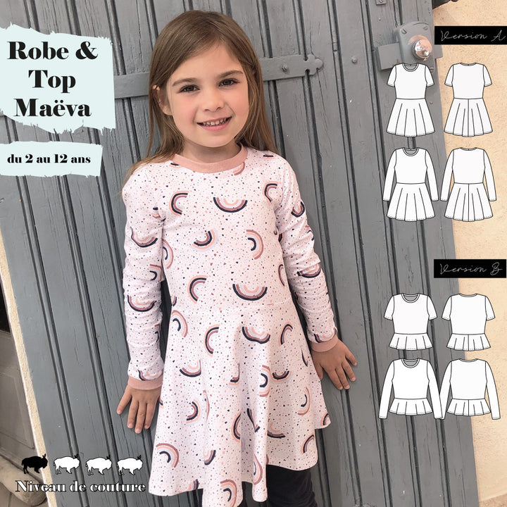 Robe Longue Robe Petite Fille Couture Facile Patron Robe Et T