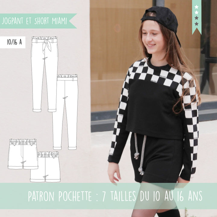 Patron ado jogpant et short 