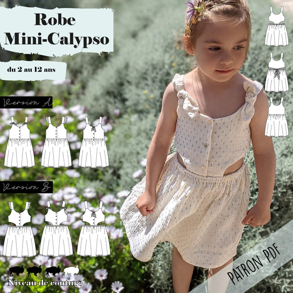 Patron robe Mini-Calypso 2/12 ans (PDF)
