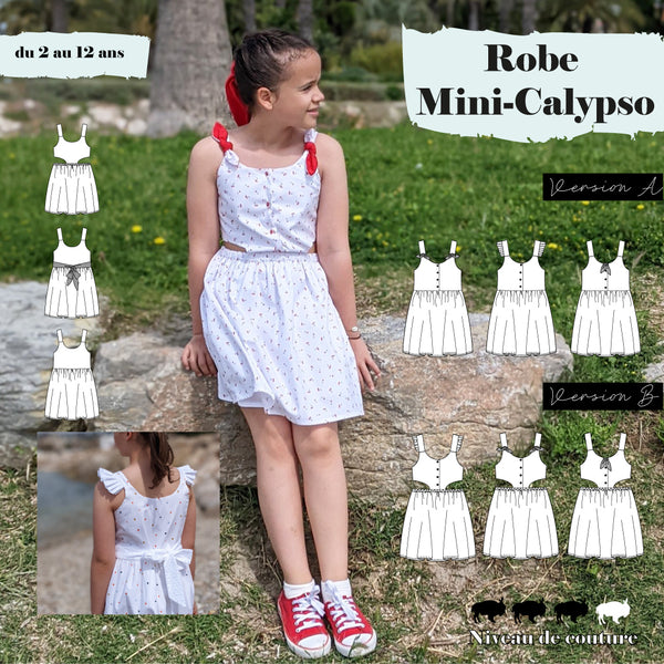 Patron robe Mini-Calypso 2/12 ans