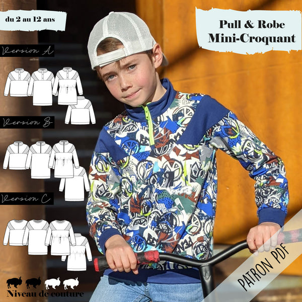 Patron couture enfant Sous Pull 1987 - PDF