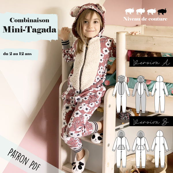 Patron Combinaison mixte Enfant Mini-Tagada (PDF)