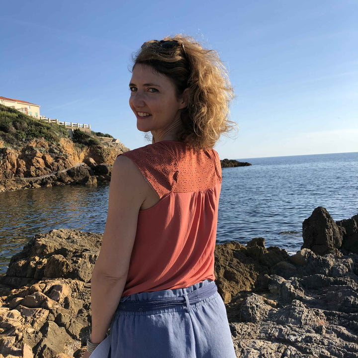 Patron débardeur dos nageur en jersey