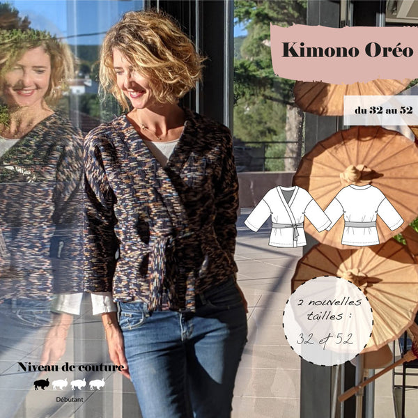 Patron Kimono Femme Oréo (32 au 52)