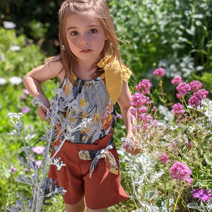 Patron pantalon large et short  enfant