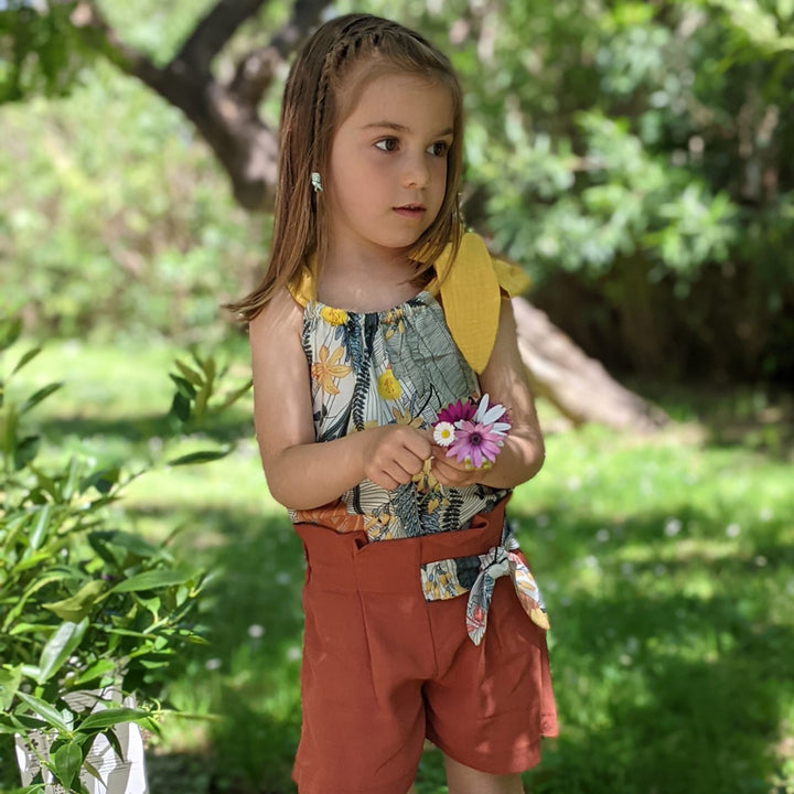 Patron pantalon large et short  enfant