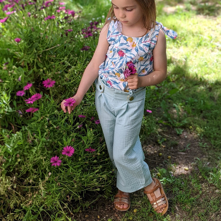 Patron pantalon large et short  enfant