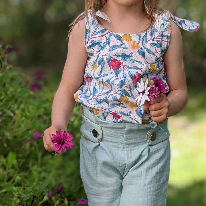 Patron pantalon large et short  enfant