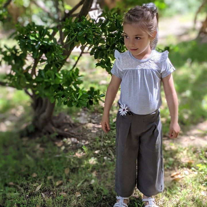 Patron pantalon large et short  enfant